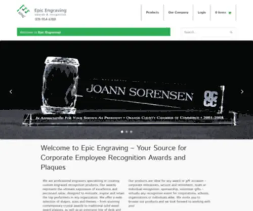 Epicengraving.com(AWARDS AND RECOGNITION) Screenshot