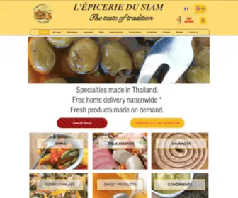 Epiceriedusiam.com(Épicerie fine en ligne en Thaïlande) Screenshot