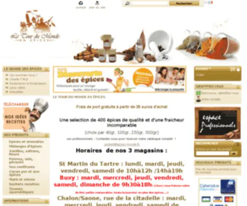 Epices-Monde.fr(équitable) Screenshot