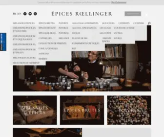 Epices-Roellinger.com(Acheter vos épices et herbes aromatiques chez Rœllinger) Screenshot