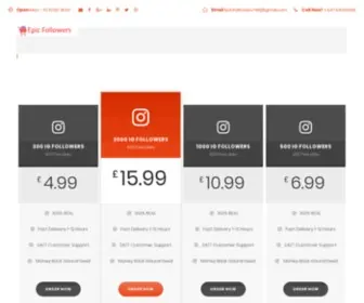 EpicFollowers.co.uk(Buy Instagram Followers UK) Screenshot