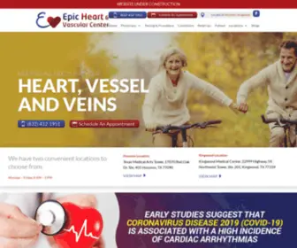 Epicheartandvascular.com(Cardiologist houston) Screenshot