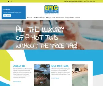 Epichottubhire.co.uk(Hot Tub Hire Leicestershire) Screenshot