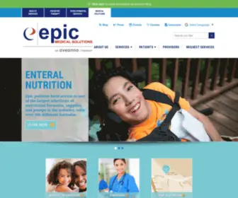 Epicmedicalsolutions.com(Aveanna Healthcare) Screenshot