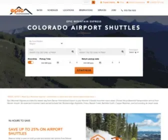 Epicmountainexpress.com(Epic Mountain Express) Screenshot