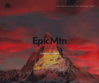 Epicmtn.com(EpicMtn is a Creative Content and Digital Brand Management Agency. Our services inc) Screenshot