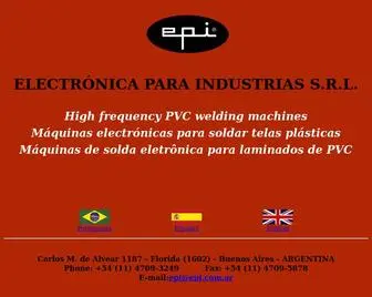 Epi.com.ar(ELECTRONICA PARA INDUSTRIAS S.R.L) Screenshot