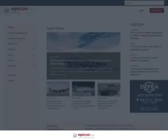 Epicos.com(The leading information portal for Aerospace and Defense) Screenshot