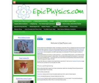 EpicPhysics.com(Physics videos and information) Screenshot