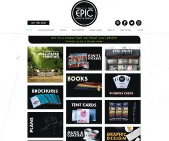 EpicPrint.co.za(Epic Print) Screenshot