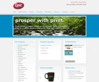 EpicPrinting.com(Epic Printing & Signs) Screenshot