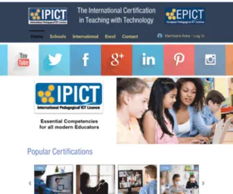 Epict.co.uk(EPICT Esafety Training and Certificates for Schools) Screenshot