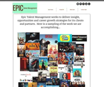 Epictalentmanagement.com(Epic Talent Management) Screenshot