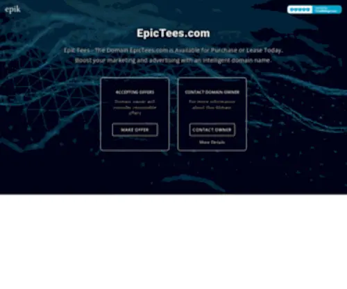 Epictees.com(Slogan or Venture Project) Screenshot