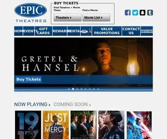 Epictheatres.com(Epic Theatres) Screenshot