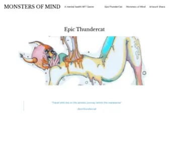 Epicthundercat.com(A mental health NFT Game) Screenshot