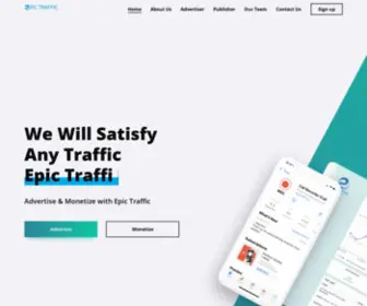 Epictraffic.net(Advertise & Monetize Mobile Traffic) Screenshot