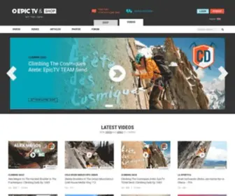 Epictv.com(EpicTV Home of the Best Climbing Videos) Screenshot
