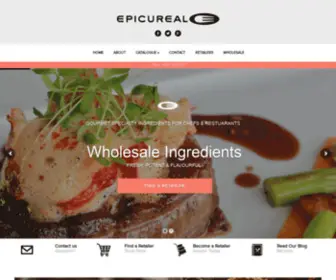 Epicureal.com(Wholesale Gourmet Speciality Ingredients for Chefs and Restaurants Wholesale Gourmet Speciality Ingredients for Chefs and Restaurants) Screenshot