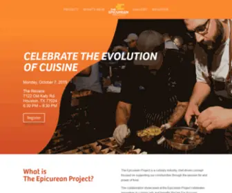 Epicureanproject.com(WordPress) Screenshot