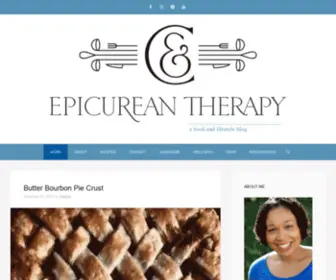 Epicureantherapy.com(A Food and Wellness Lifestyle Blog) Screenshot