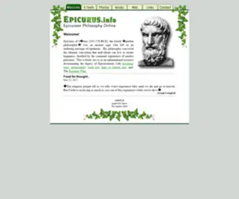 Epicurism.info(Epicurean Philosophy Online) Screenshot