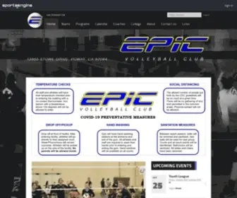 EpicVb.com(Epic Volleyball Club) Screenshot