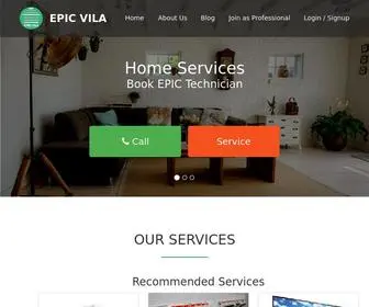 EpicVila.com(Book Home Service Plumber) Screenshot