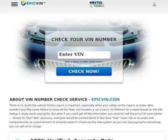 EpicVin.com Screenshot
