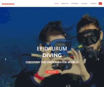 Epidaurum.com(Epidaurum Diving and Water Sports Center) Screenshot