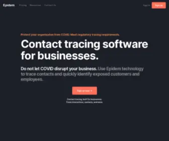 Epidem.co(Contact Tracing Software) Screenshot