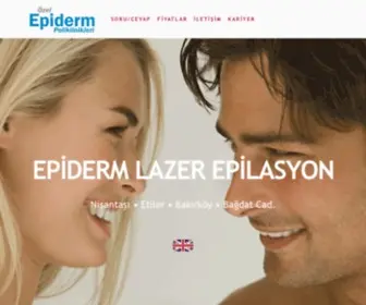 Epidermlazer.com(Epiderm Lazer Epilasyon) Screenshot