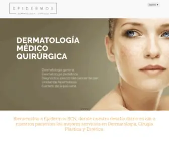 Epidermos.com(Epidermos Instituto de dermoestética) Screenshot