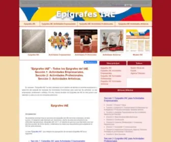 Epigrafesiae.com(Epigrafes IAE) Screenshot