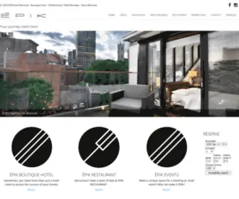 Epikmontreal.com(EPIK Hotel Montreal) Screenshot