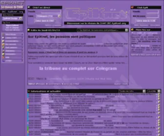 Epiknet.fr(IRC CHAT EpiKnet) Screenshot