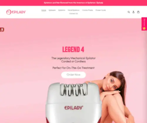 Epiladyusa.net(Epilators and Hair Removal From the Inventors of Epilation) Screenshot