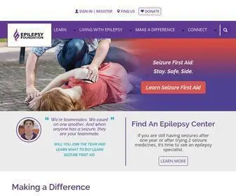 Epilepsy.com(The Epilepsy Foundation) Screenshot