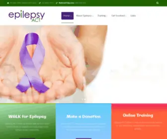 Epilepsyact.org.au(Epilepsy ACT Home) Screenshot