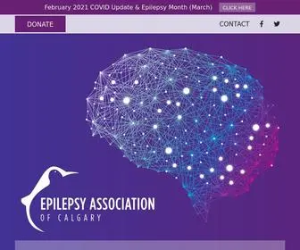 Epilepsycalgary.com(Epilepsy Association of Calgary) Screenshot