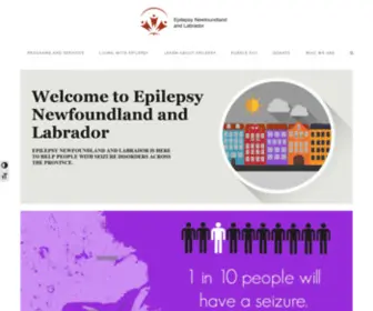 Epilepsynl.com(Epilepsy Newfoundland and Labrador) Screenshot