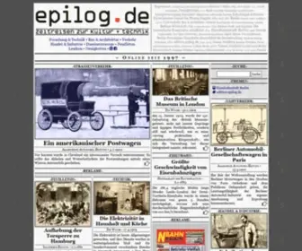 Epilog.de(Zeitreisen zur Kultur) Screenshot