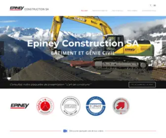 Epiney-Construction.com(Epiney Construction SA) Screenshot