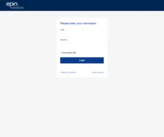 Epiqworkflow.com(User login page) Screenshot