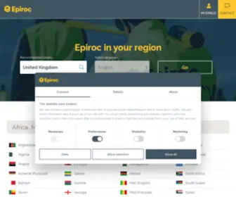 Epiroc.com(Epiroc in your region) Screenshot