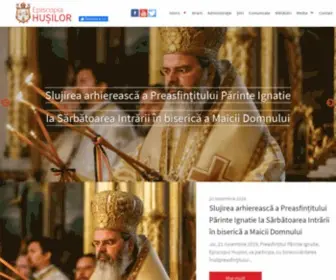 Episcopiahusilor.ro(Hușilor) Screenshot