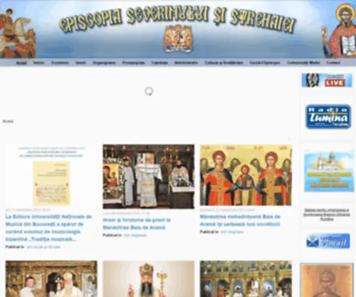 Episcopiaseverinului.ro(Episcopia Severinului si Strehaiei) Screenshot