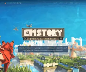 Epistorygame.com(Epistory is a 3D typing adventure PC/Mac/Linux Game developped by Fishing Cactus) Screenshot