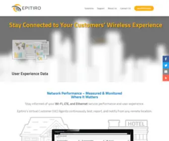 Epitiro.com(Wi-Fi and Cellular Network Performance Monitoring) Screenshot