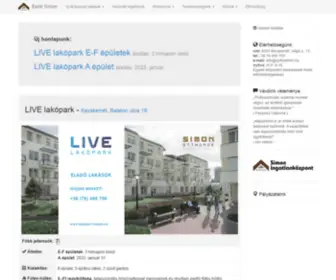Epitosimon.hu(új építésű lakások) Screenshot